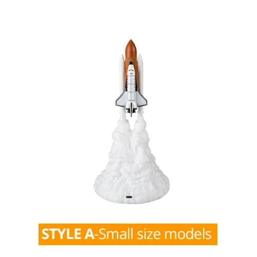 1pc Creative Rocket Nightlight - Atmosphere Lamp For Casual Decoration And Gift Giving  3D Printing Technology Small Rocket