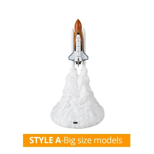 1pc Creative Rocket Nightlight - Atmosphere Lamp For Casual Decoration And Gift Giving  3D Printing Technology Small Rocket